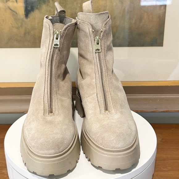 🌹ALL SAINTS🌹Ophelia Bootie In Beige Size: 40 - Picture 6 of 14